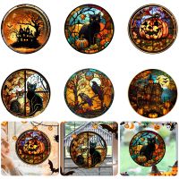 【CC】☫❍  2023 Window Clings Colorful Horror Static Sticker and Stick Glass Decals for Supplies