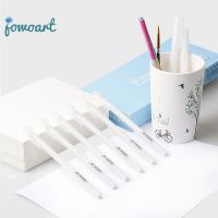 Jowoart 10 pcs ปากกาสีน้ำภาพวาดการออกแบบที่สร้างสรรค์ปากกาปากกาสี DIY ปากกาทาสีบางสีขาวปากกาอุปกรณ์พื้นฐาน