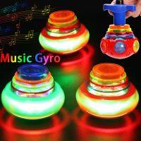 Music Spinning Kids Colorful Bagged Goodie Filler Children Flashing Round Favor Gifts