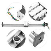 1204 บอลสกรู Linear Slide Long Stage Actuator Stroke 500mm 42 Stepper Motor