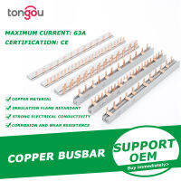 บัสบาร์ทองแดงสำหรับกล่องกระจายวงจรเบรกเกอร์ PIN TYPE ตัวเชื่อมต่อ MCB เบรกเกอร์เชื่อมต่อบัสบาร์หวีขั้ว-caicai store