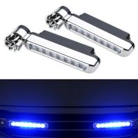 2Pcs LED Wireless Car Day Light Wind Power Grille Vehicle Lights For Car Fog Warning Daytime Running Lamp Car Light Assembly