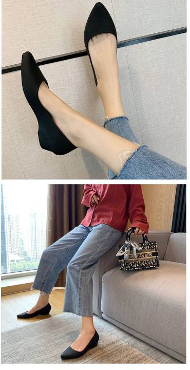 องเท้าคัชชู-hy043-รองเท้าส้นตึก-รองเท้าทำงานหญิง-รองเท้าแฟชั่นผู้หญิง-รองเท้าคัชชูผู้หญิง