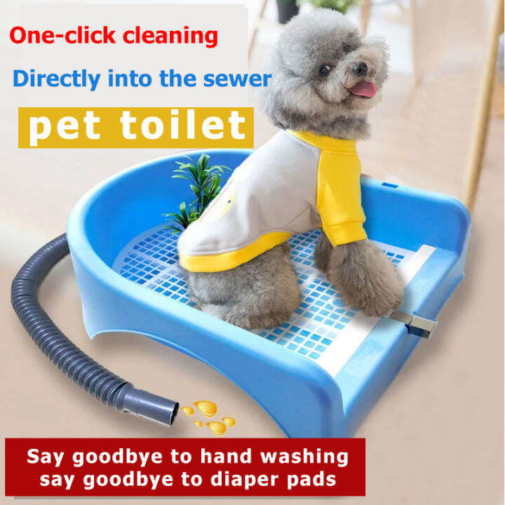 OneClick Flushing Cat Litter Box Dog Toilet Dog Potty Tray Pet Toilet