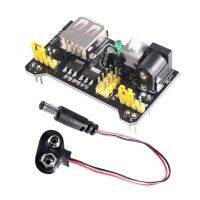 1 PC MB102 Breadboard Power Supply Module and 9V Battery Clip with 2.1mm X 5.5mm Male DC Plug Assortment Kit for Arduino