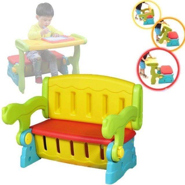 SLM 3in1 Multipurpose table and chair for kids study table storage Lazada PH