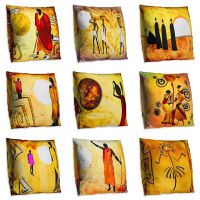 Africa Cushion Cover Home Decor Enthic Decorative Pillowcase African Print Pillow Covers India Throw Pillows Cases for Sofa