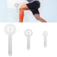 3Pcs/Set Physio Goniometer Angle Protractor Inch Ruler Joint Bend Measure Clear