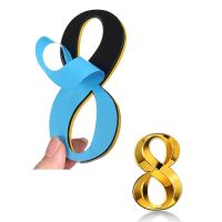 ✺✕⊙ 3D Modern House Number Door Home Address Numbers for House Number Digital Door Outdoor Sign Plates