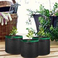 卐♈✔ 3/5/7/10 Gallon Grow Bags Felt Strong Plant Bag Gardening Fabric Grow Pot Vegetable Tomato Potato Plant Pot Container Pouch