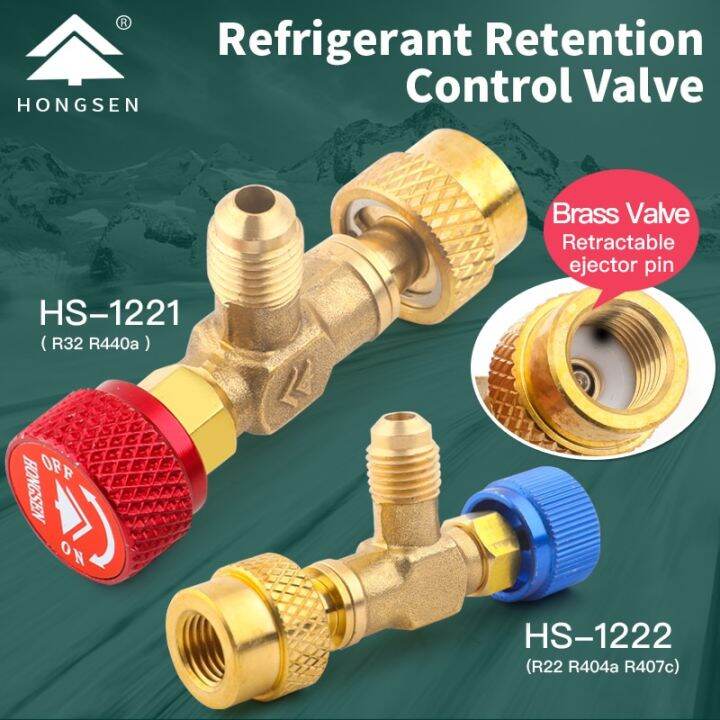 Hs R410a R22 Refrigeration Tool Air Conditioning Safety Valve Adapter Fitting Refrigeration 2324