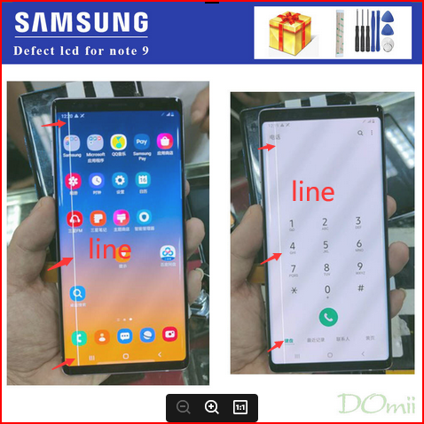 samsung note 9 second hand display