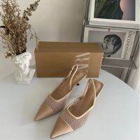 ZA new 22 high-heeled shoes mesh stitg ted toe show mouth fashn tempeent Btou strap sls women