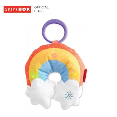 Skip Hop Abc Me Light Up Rainbow ของเล่นเด็ก สำหรับแขวนรถเข็น เตียง รูปสายรุ้ง พร้อมไฟกะพริบ
