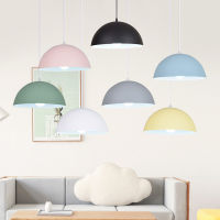 Modern Ceiling Lamps Semicircle Lampshade Aluminum E27 Pendant Lights Restaurant Dining Table Kitchen Decorative Lighting