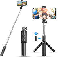 Selfie Stick ขาตั้งกล้องแบบขยายได้ไร้สายบลูทูธระยะไกลแบบพกพามาร์ทโฟนขาตั้งกล้องยืนเมาสำหรับ IOS ศัพท์ Android.