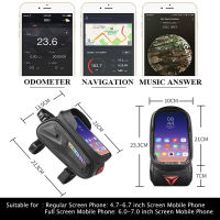 WHEEL UP Rainproof Bicycle Top Tube Bag Touch Screen Phone Cases 7 Inch Bike Bag Front With Sun Visor Cycling Assessoires