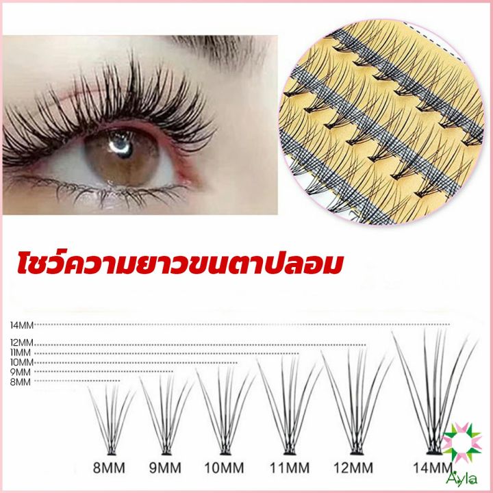 ayla-ช่อขนตาปลอมสไตล์ธรรมชาติ-10d-8-10-12-มม-false-eyelashes