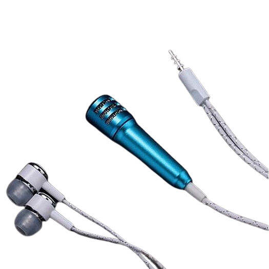 Mini microphone + earphone for karaoke Smule/singmic karaoke in HP