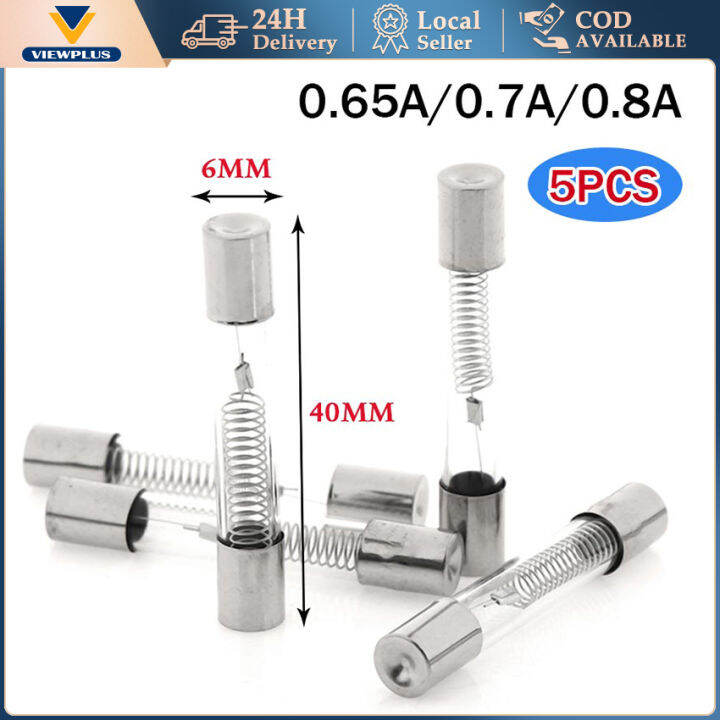 5KV Microwave Oven Fuse 6*40mm 0.65A 0.7A 0.8A Glass Tube Fuse 6x40mm