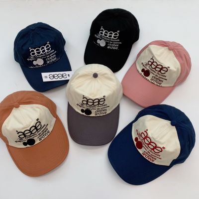 [SR-STUDIO] Aeae พร้อมส่ง หมวกเบสบอล ผ้าฝ้าย 100% สีตัดกัน แฟชั่นสไตล์เกาหลี 69
