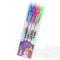 ปากกา ปากกาลูกลื่น ลาย Frozen / Moomin / Disney Princess บรรจุ 4ด้าม/แพ็ค จำนวน 1แพ็ค พร้อมส่ง