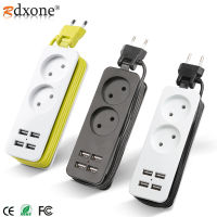 USB Power Strip EU Plug 4 USB Charging Port Socket Portable USB Smart Mobile Phone Wall Charging Desktop Socket