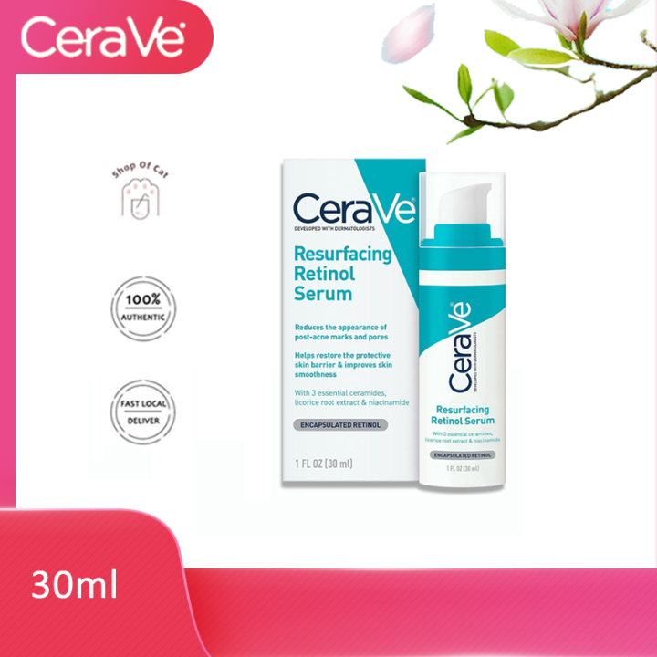 CeraVe Resurfacing Retinol Serum for Acne Marks/Scars Encapsulated Retinol  1oz