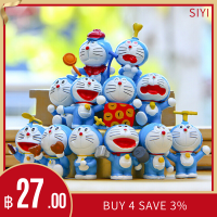 [SIYI]SIYI4ชิ้น/เซ็ตการตกแต่งเค้กวันเกิด Topper รูป Doraemon ของเล่นแมวเด็กอุปกรณ์