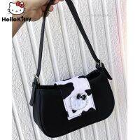 □♙₪ Creative New Cute Print Hello Kitty Shoulder Bag Y2k Women Girl Retro Harajuku Leisure Messenger Bags Shopping Armpit Tote Gifts