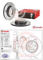 09 A712 11 จานเบรค ล้อ R (ยี่ห้อ BREMBO) รุ่น HC UV BMW ซีรี่ส์ 7 E65 E66 740i ปี2001-&amp;gt;