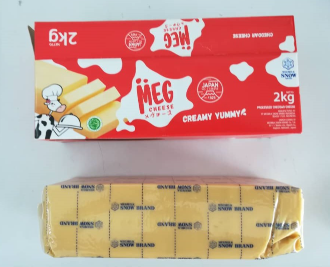 MEG Cheddar Cheese Block / Blok Keju Cheddar 2kg Lazada