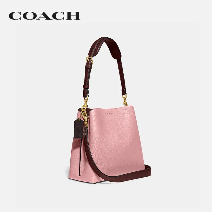 coach-กระเป๋าถือผู้หญิงรุ่น-willow-bucket-bag-in-colorblock-สีชมพู-c3766-b4vi6