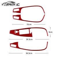 FastshippingReal สติกเกอร์คาร์บอนไฟเบอร์สำหรับ Audi Q5 2009 2010 2011 2012 2013 2014 2015 2016ประตูหน้าต่างแผงปุ่มกรอบ AccessoriesHotsale