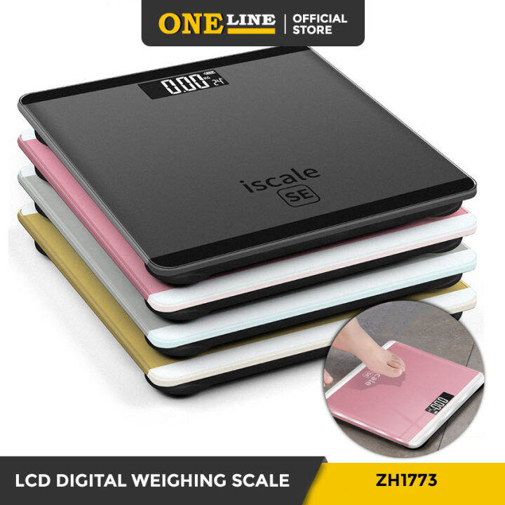 Oneline ZH1773 LCD Digital Weighing Scale (BATTERY OPERATED) Lazada PH