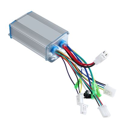 Brushless DC Motor Controller Support No Hall Anti-Coaster Features 36V-48V 350W for Universal Electric Bicycle E-Bike Scooter