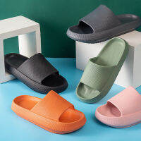 Pillow Slides Slippers Comfy Shoes Non-slip Bathroom Home shoesThicked Bottom Slippers Slides Womens sandals Summer Flip flops