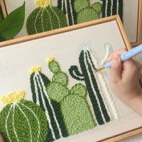 【CC】﹉❈✥  Punch Needle Wool Embroidery Needlework Supplies With Adjustable Adults