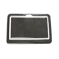 for Q50L Q60 Carbon Fiber Rear Drain Cup Panel Decoration Stickers Interior Stickers