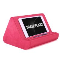 Tablet Cushion Stand Adjustable 3 Viewing Angle with Storage Pocket Lazy Holder Stand Soft Tablet Stand Pillow for Macbook Ipad