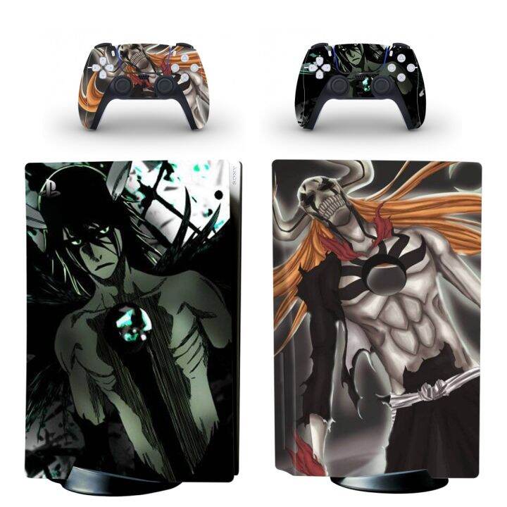 Bleach Kurosaki Ichigo Ps5 Disc Skin Sticker Cover For Playstation 5 Console And 2 Controllers