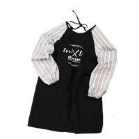 Female fashion household kitchen waterproof apron gown adult coat pure cotton long sleeve body working men inside out