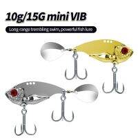 Spinner Fishing Lures Rotating Sequin Spoon Metal 10g 15g VIB Crankbaits Winter Fishing Hard Baits Tackle Pesca