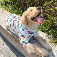 OIMG Fashionable Comfortable Big Dog Summer Wear Medium Large Dogs Thin T-shirt Golden Retriever Labrador Doberman Pet Clothes Clothing Shoes Accessor