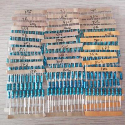 300pcs 1 750 Ohm 1/2w Resistance 1 Metal Film Resistor Assortment Kit Set 30Kindsx10pcs 300PCS Free Shipping