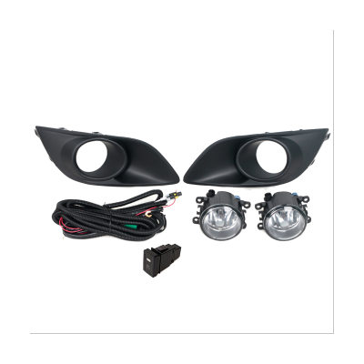 Car Front Bumper Fog Light Cover Harness Switch Kits Car Accessories Black for Suzuki Swift 2011-2017