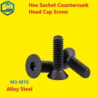 Soket Heksagonal Countersunk Kepala Tutup Sekrup Hex Soket Tutup Sekrup Datar Kepala Sekrup Cangkir Datar 12.9 Tingkat DIN7991 M3-M12