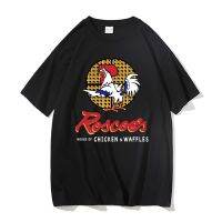 Mens Large T-shirt Funny Roscoe S House Of Chicken Waffles Tshirts Mens Oversized Pure Cotton Tee Male Tshirt Men T