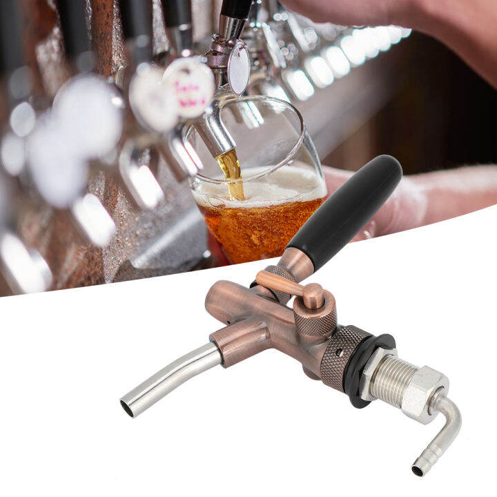 G5/8 Thread Adjustable Beer Draft Faucet Draft Beer Keg Faucet for Home