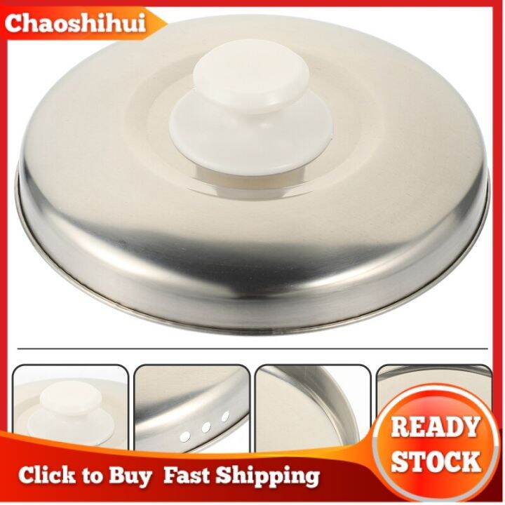 Chaoshihui Rice Cooker Lid Metal Cooker Lid Multiuse Pan Cover Rice